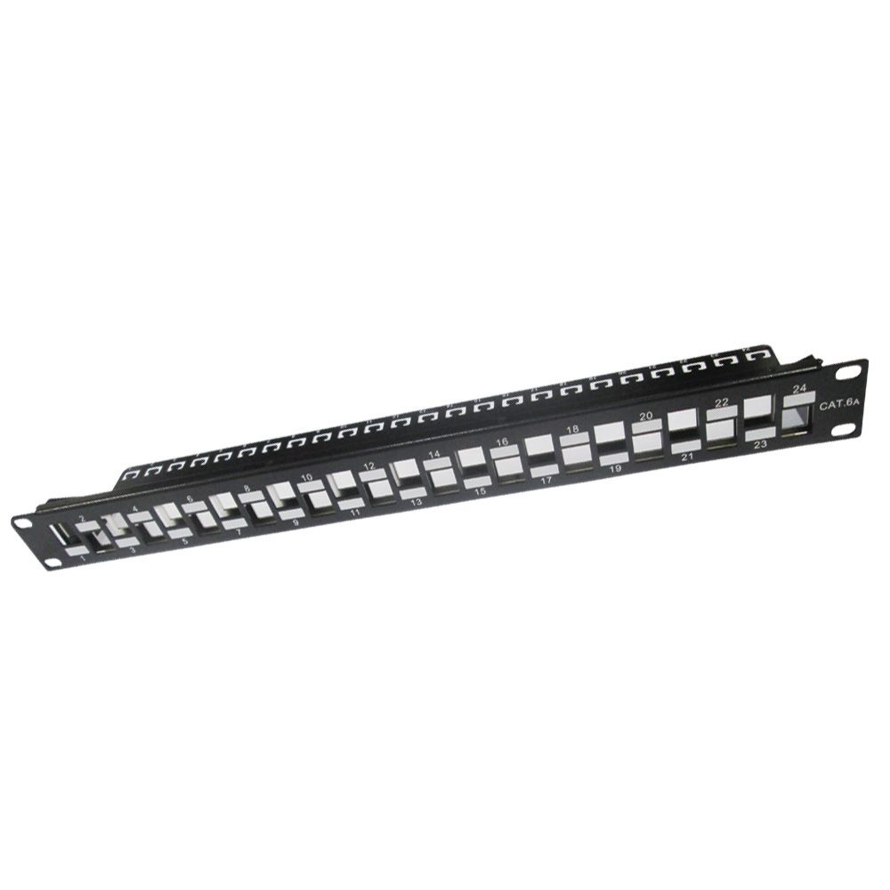 Placa Patch Panel de 24 puertos Cat.6A