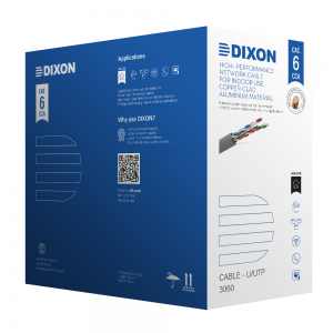 Cable U/UTP CCA Cat. 6 4Px23 AWG - 305m - Serie 3060