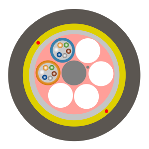 FIBRA ÓPTICA ADSS DE 12 HILOS SPAN 100