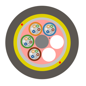 FIBRA ÓPTICA ADSS DE 24 HILOS SPAN 100