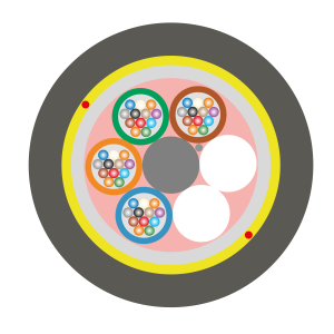 FIBRA ÓPTICA ADSS DE 48 HILOS SPAN 100
