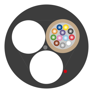 FIBRA ÓPTICA ASU DE 12 HILOS SPAN 100