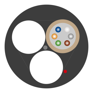 FIBRA ÓPTICA ASU DE 6 HILOS SPAN 100